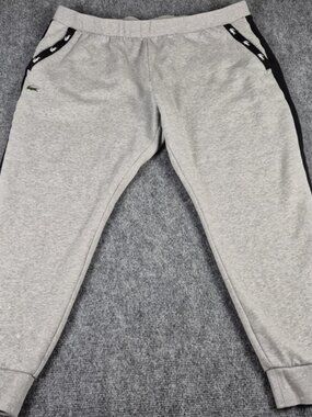LACOSTE SPORT Slim Gray Men FR8 Crocodile Jogger Track Sweatpants Size 3XL Train